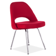 Red steel chair